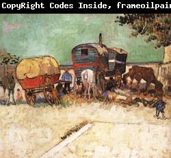 Vincent Van Gogh The Caravans